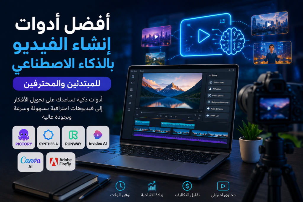 أدوات إنشاء الفيديو بالذكاء الاصطناعي