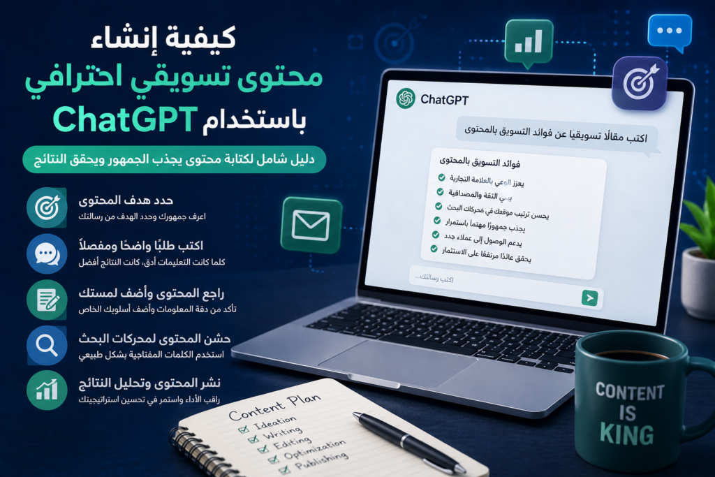 كيفية إنشاء محتوى تسويقي احترافي باستخدام ChatGPT