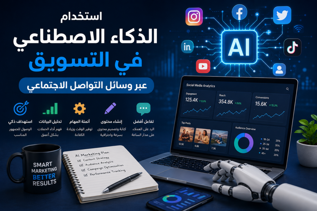 استخدام الذكاء الاصطناعي في التسويق عبر وسائل التواصل الاجتماعي