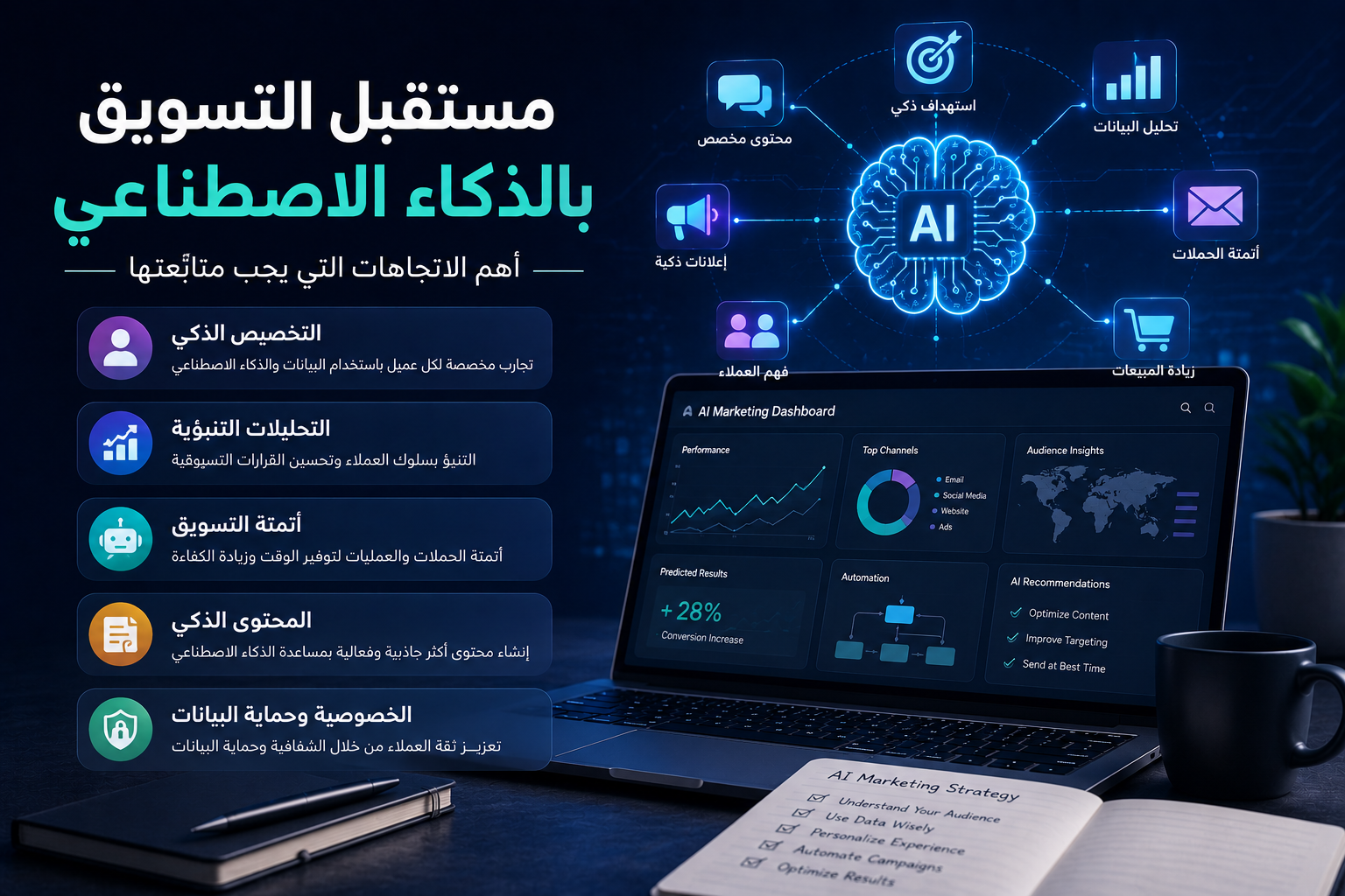 كيف يمكن البدء في استخدام الذكاء الاصطناعي في التسويق؟