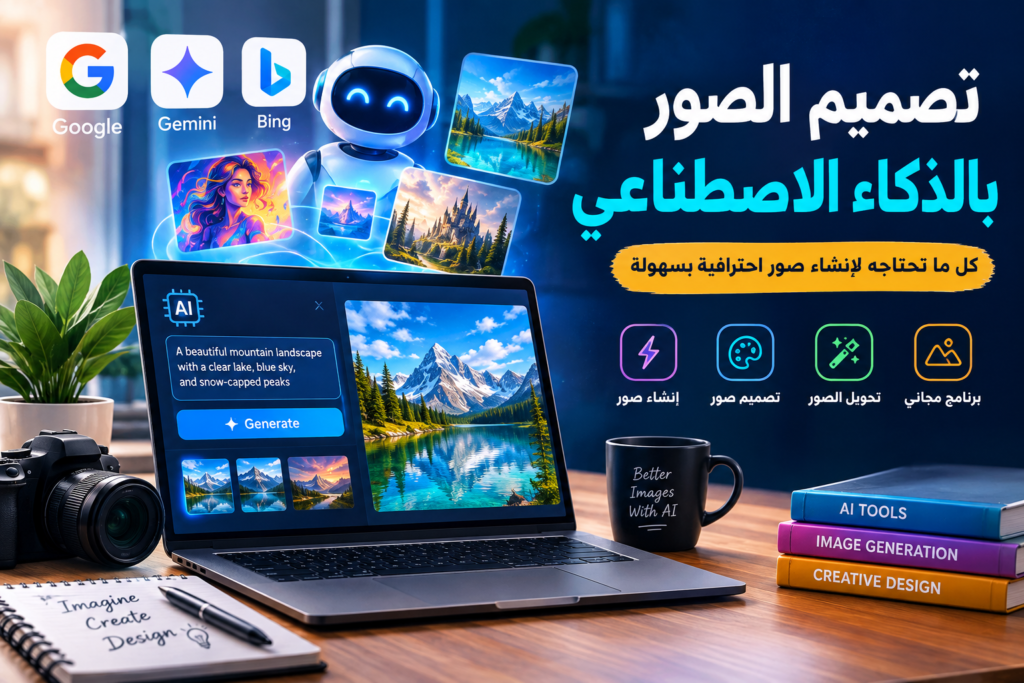 تصميم الصور بالذكاء الاصطناعي: إنشاء صور احترافية بسهولة 2026