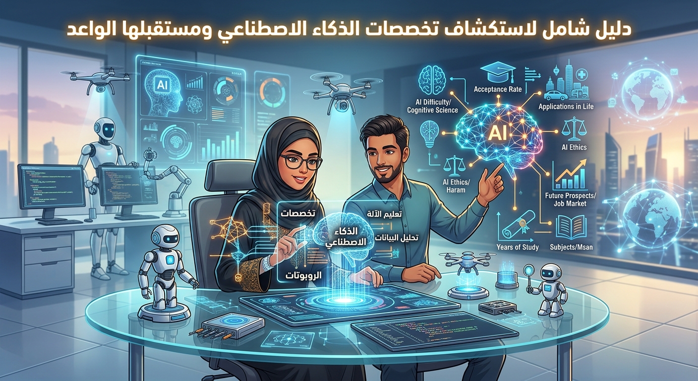 تخصصات الذكاء الاصطناعي